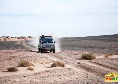 Jeep racing a Trans African Rally