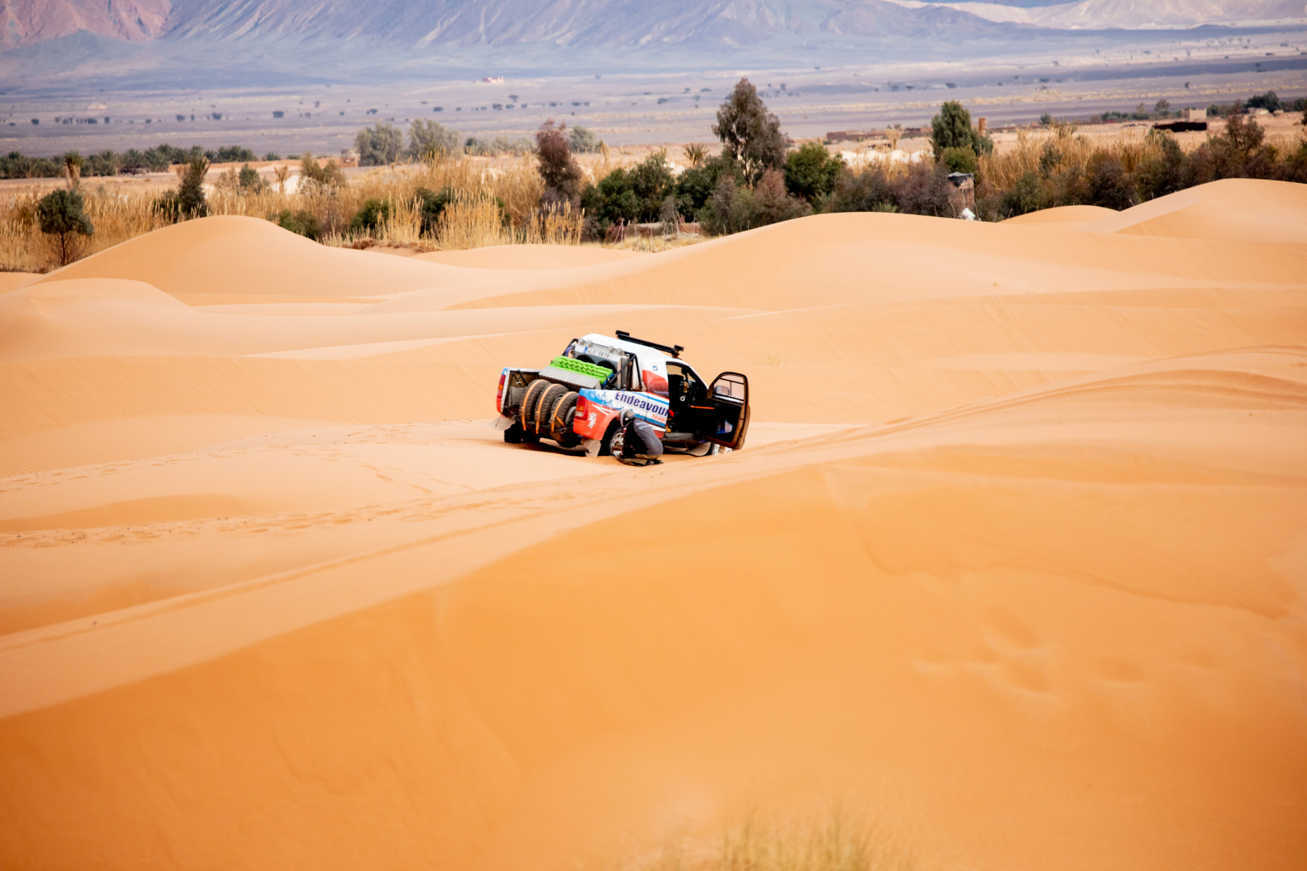 Car participanting in The Real Way to Dakar by Intercontinental Rally